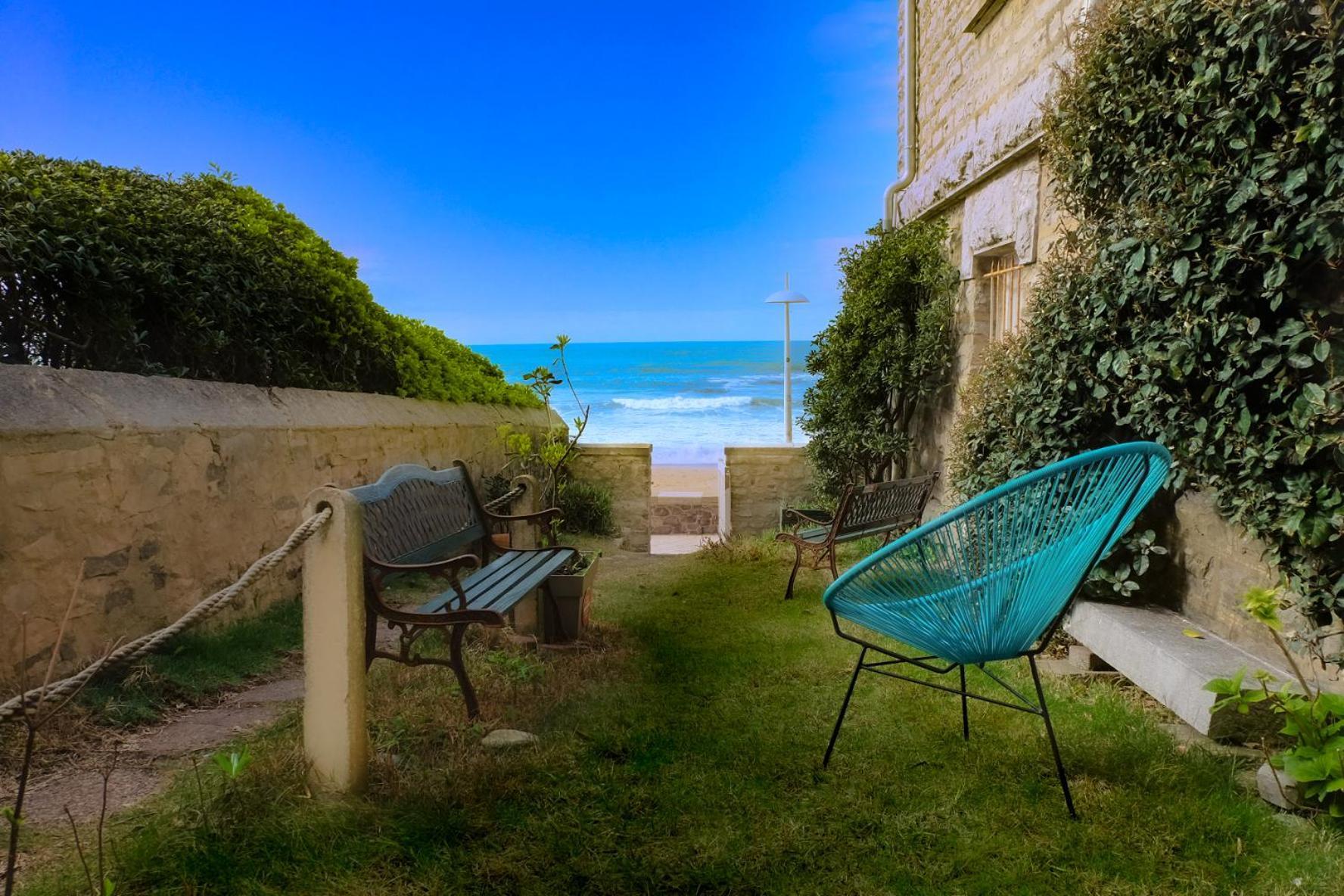 Magnifique Appartement Avec Terrasse, Parking Et Vue Sur L'Ocean Pour 5 Biarritz Luaran gambar