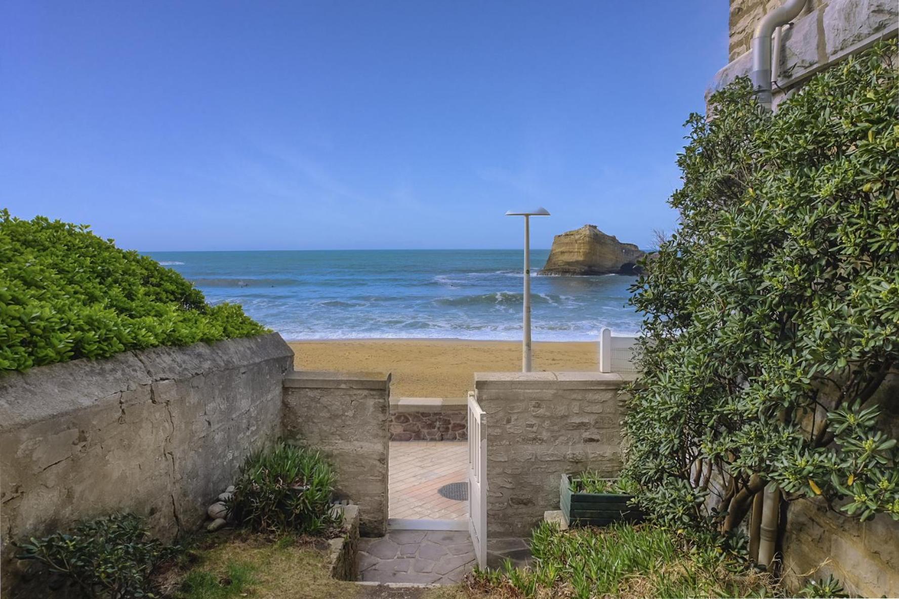 Magnifique Appartement Avec Terrasse, Parking Et Vue Sur L'Ocean Pour 5 Biarritz Luaran gambar